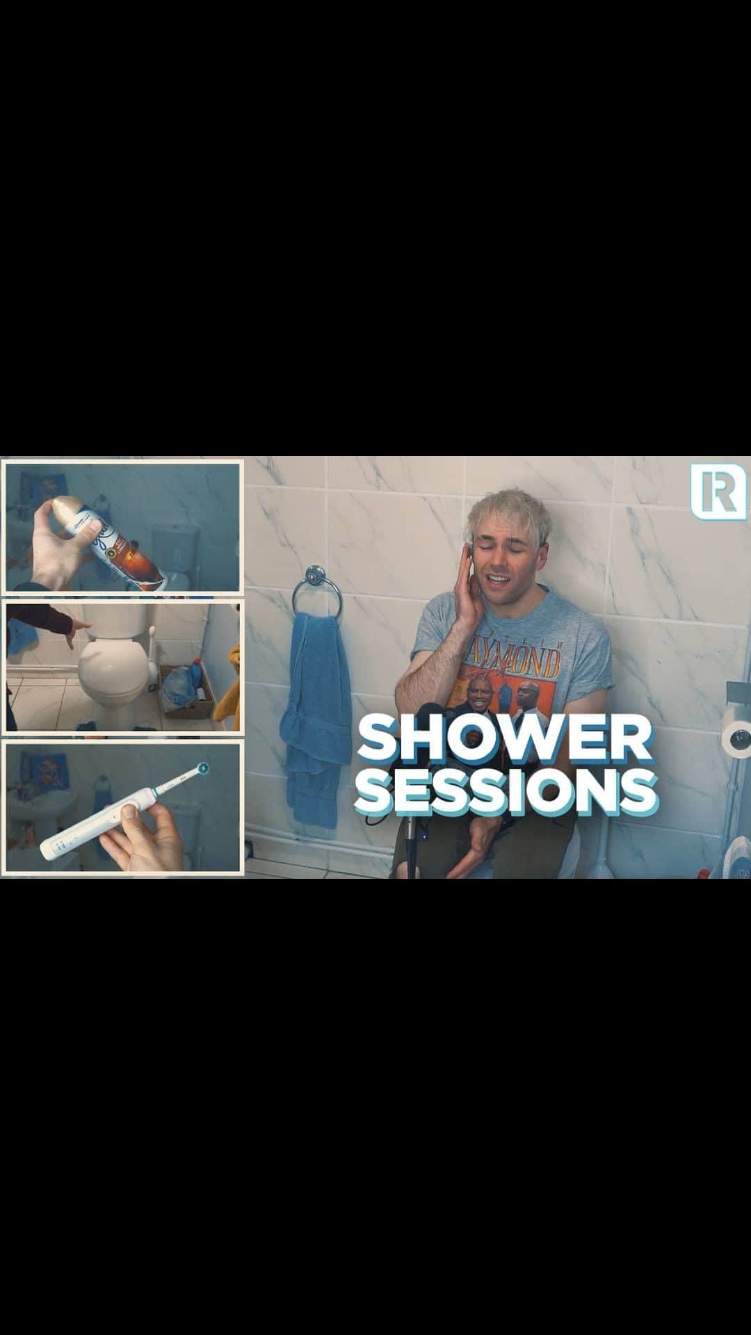 Rock Soundのインスタグラム：「You really need to watch today's Shower Session.  We asked Lonely The Brave vocalist Jack Bennett to record a home performance in the room with the best acoustics - the bathroom  Using a toothbrush, air freshener and even the toilet seat, here is his new version of 'Bound'」