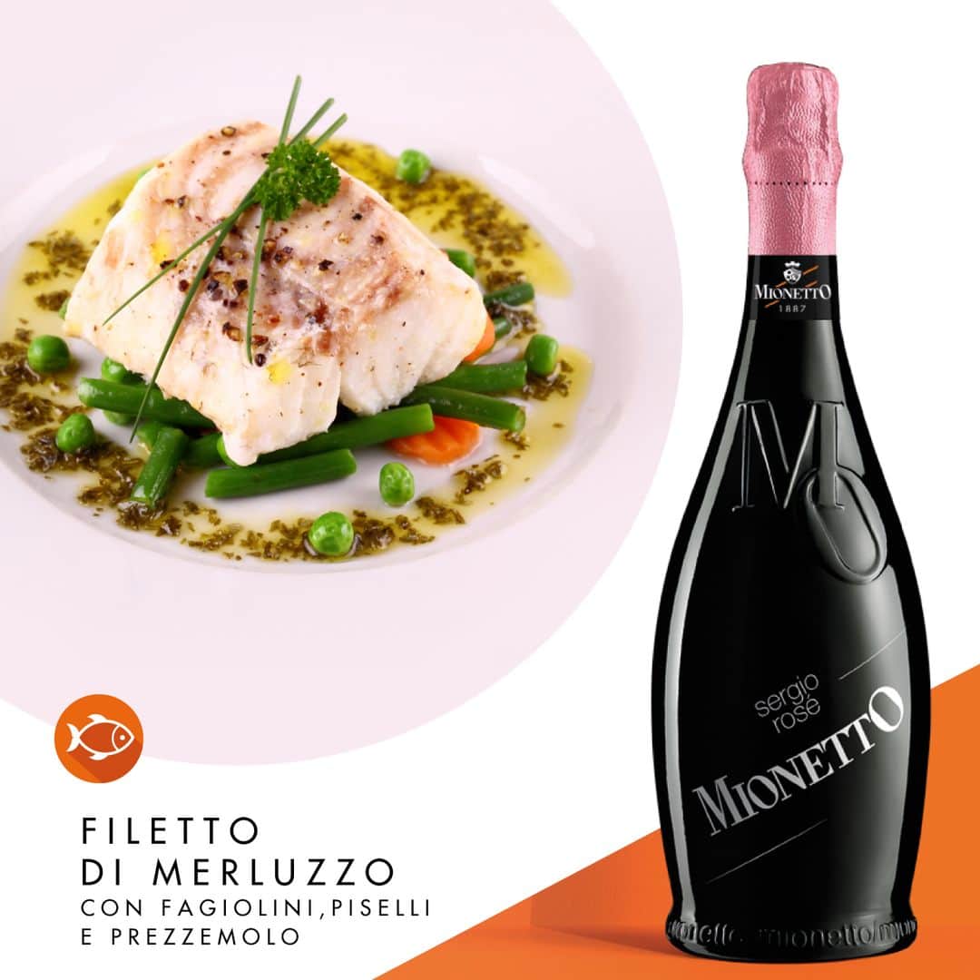 Mionetto Proseccoのインスタグラム：「Come abbinare Sergio Rosé - MO Collection? 🍽🥂🍾⁣ Prova la nostra ricetta 👉 Link in Bio⁣ #mionettoprosecco #mionettoinsieme⁣ ⁣ Bevi Mionetto responsabilmente」