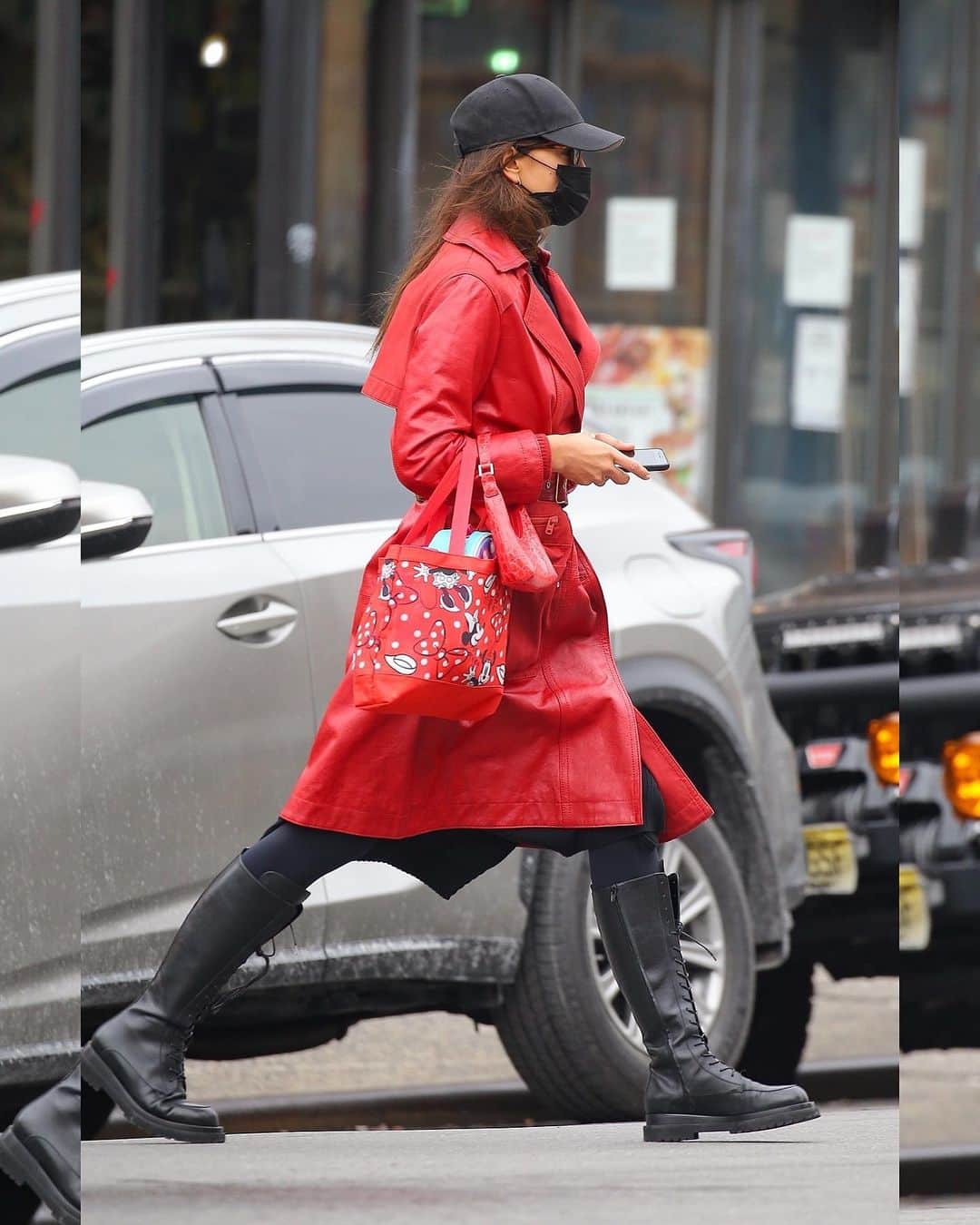 Just Jaredさんのインスタグラム写真 - (Just JaredInstagram)「Irina Shayk shows off her love for Minnie Mouse while heading to an spa appointment in NYC #IrinaShayk Photos: Backgrid」1月28日 14時15分 - justjared