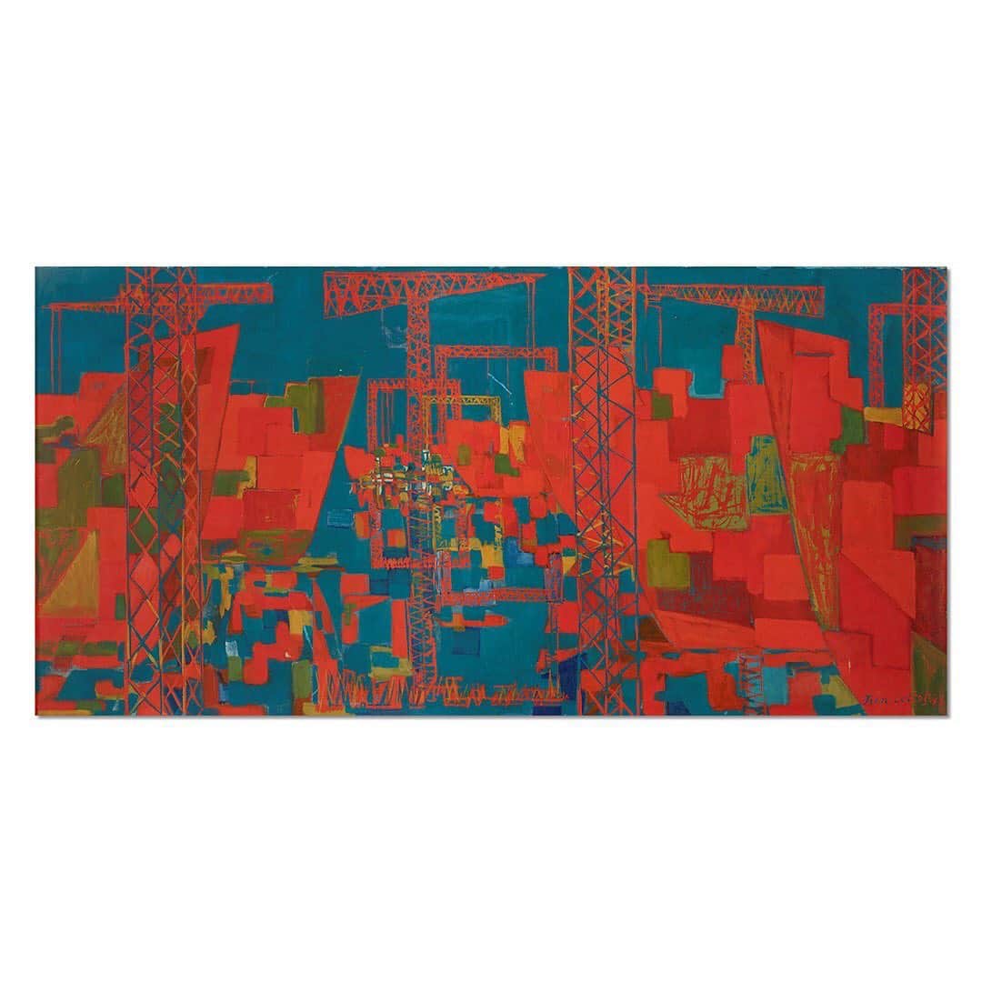 クリスティーズのインスタグラム：「From January 28 to February 11, Christie's Paris will present Jean Cortot by Pierre-François Garcier.⠀ .⠀ The sale includes a selection of 30 works chosen directly from the artist's studio by Pierre-François Garcier, an independent gallery owner specialising in post-war painters.⠀ .⠀ Cortot was best known for the inclusion of text and poetry in his work, as well as his dashing use of colors. Throughout his life, Cortot transposed texts of his favourite writers on canvas, paper or panel including the words of Paul Morand and T.S. Eliot.⠀ .⠀ This retrospective online sale recounts different periods of the painter's career. ⠀ .⠀ Jean Cortot (1925-2018), 'In praise of T.S. Eliot', 2002. Estimate: €6,000 - €8,000.⠀ .⠀ Jean Cortot (1925-2018), 'Untitled', 1949. Estimate: €3,000 - €5,000.⠀ .⠀ Jean Cortot by Pierre-François Garcier — 28 January - 11 February, Online.⠀ .⠀ #Jeancortot #PierreFrançoisGarcier #painter #poet #illustrator @christiesparis」