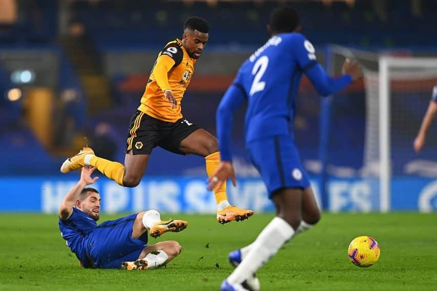 ネルソン・セメドさんのインスタグラム写真 - (ネルソン・セメドInstagram)「Good point at Stamford Bridge. Good effort from the team 🐺🐺」1月28日 7時00分 - nelsonsemedo50