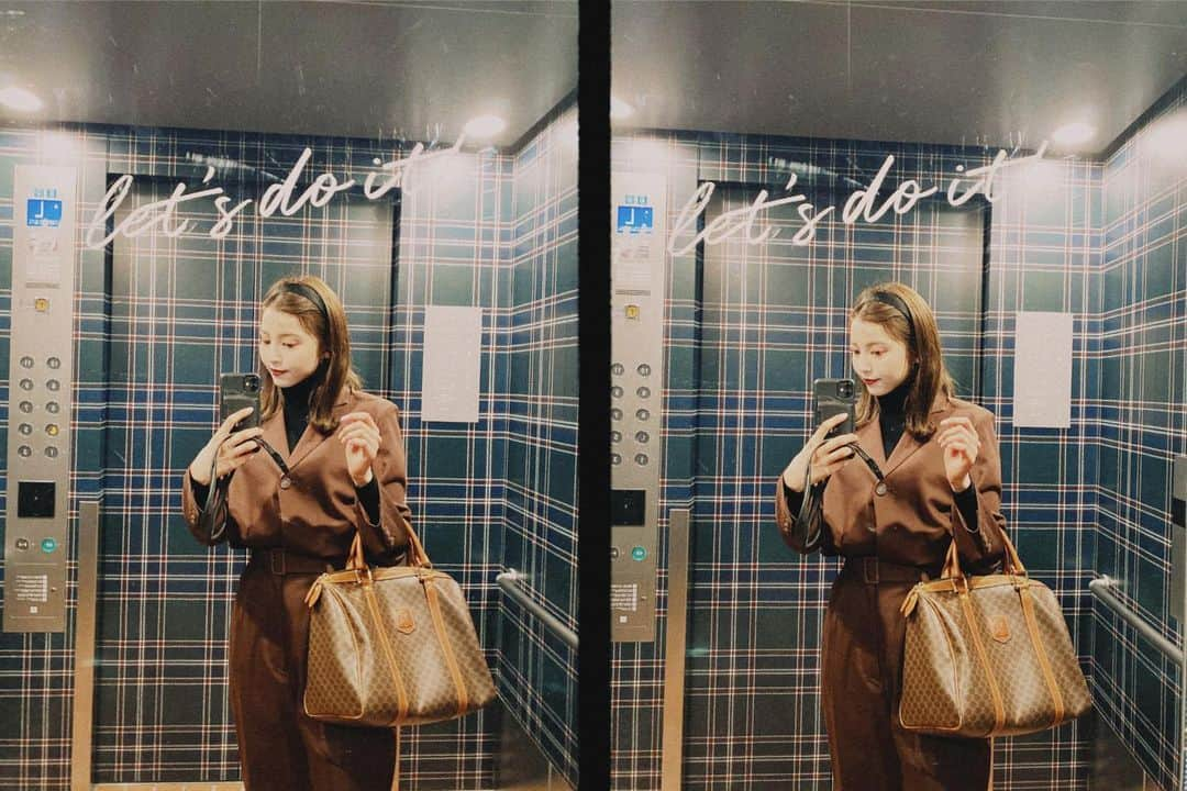 高橋野乃子さんのインスタグラム写真 - (高橋野乃子Instagram)「． #elevator #ootd」1月28日 8時46分 - _nonstyle_