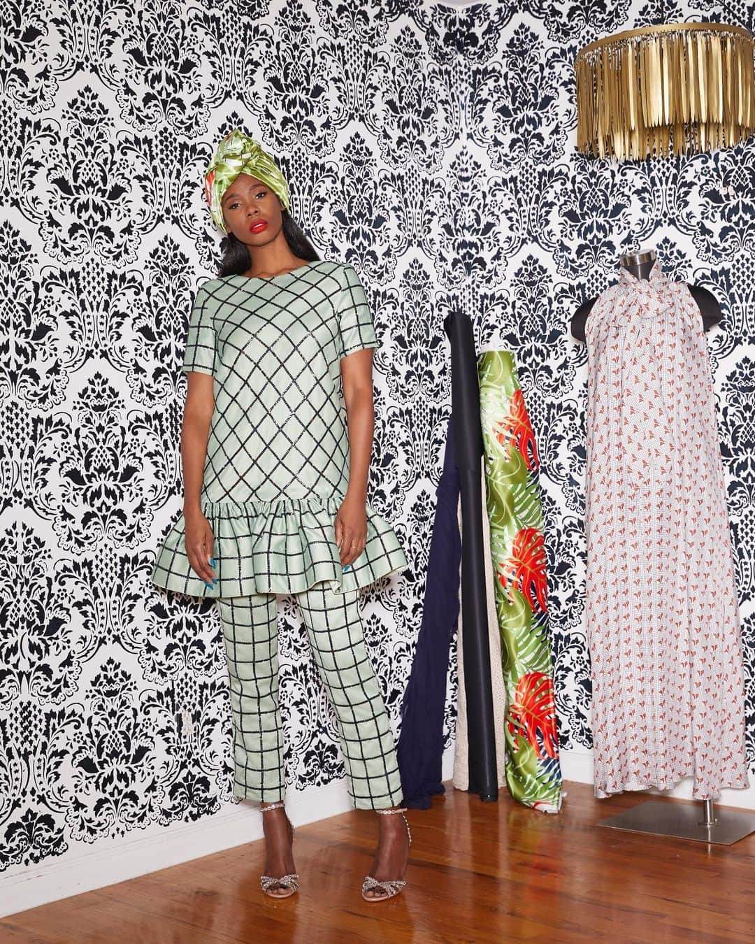 Saks Fifth Avenueのインスタグラム：「BARNEYS AT SAKS: Brooklyn-based designer @kimberlygoldson is shaping the future of fashion with her signature bold prints and eye-catching silhouettes. Shop this and more in #BarneysAtSaks, our new destination for emerging designers and unique discoveries. Available at Saks NYC and on saks.com.」