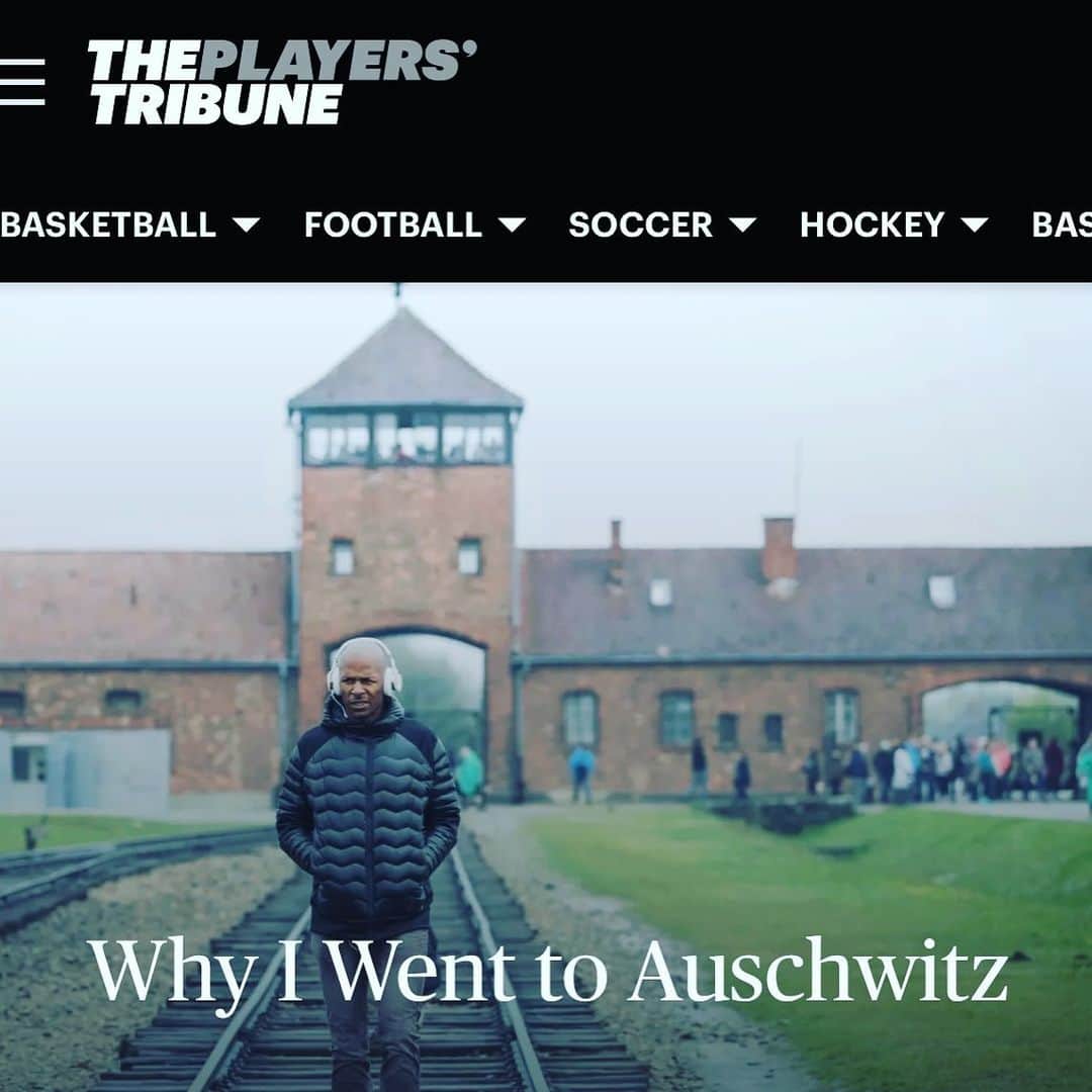 レイ・アレンのインスタグラム：「I have now been to Auschwitz twice, my first time in 2017 and my most recent trip was during Thanksgiving in 2019. Just to travel to another country is educational in itself, but to learn world history from such an important historical landmark, museum and memorial should be on everyone’s agenda.  If you get a moment and you haven’t read it, check out my article in the #playerstribune, “Why I went to Auschwitz”. Check the link in my bio. #educateyourself #weareallinthistogether #thereisonlyonerace #humanrace」