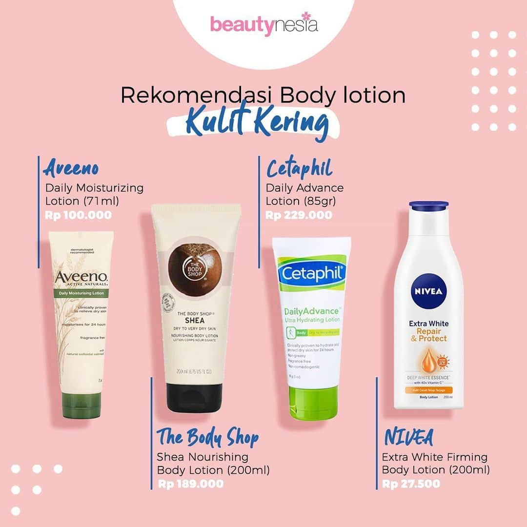 Beauty | Health | Fashionさんのインスタグラム写真 - (Beauty | Health | FashionInstagram)「Kulit tubuh kusam dan kering? Tandanya kulit kamu butuh nutrisi yang bisa melembabkan kulit. Nah, kali ini ada pilihan body lotion yang bagus untuk melembabkan dan menjaga kesehatan kulit kamu, Beautynesian.⁣ ⁣ Tag temen kalian yang lagi cari body lotion untuk mencerahkan kulit!⁣ ⁣ Komen yuk lotion favorite kamu yang mana?⁣ #Beautynesia #BeautynesiaID #bodylotion #bodycare #skincare #rekomendasi」1月28日 12時25分 - beautynesia.id