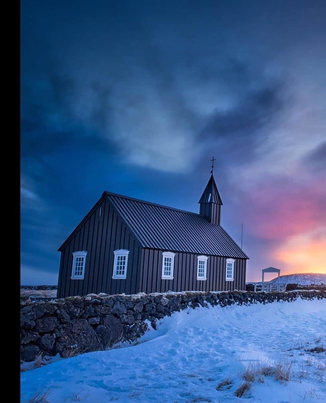instagoodさんのインスタグラム写真 - (instagoodInstagram)「@philipesterle Imported from image metadata:⁠⠀ b u ð i r k i r k j a 20631⁠⠀ ⁠⠀ The Black Church of Búðir, Búðirkirkja. In the distance is the stratovolcano Snæfellsjökull.⁠⠀ ⁠⠀ Vesturland, Iceland⁠⠀」1月28日 13時16分 - instagood
