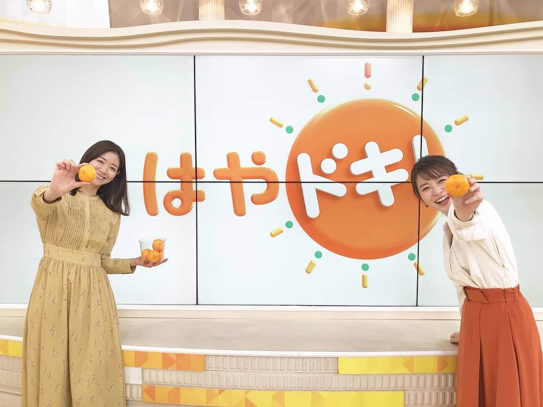 TBS「はやドキ！」のインスタグラム：「東京は雪が降りました⛄️✨﻿ ﻿ 朝 通勤通学の時は﻿ 路面の凍結に気をつけてくださいね😊！﻿ ﻿ ﻿ 皆川﻿ ﻿ ﻿#みかん 🍊 #樺島彩﻿ #皆川玲奈﻿ #アナウンサー﻿ #はやドキ﻿ #tbs」