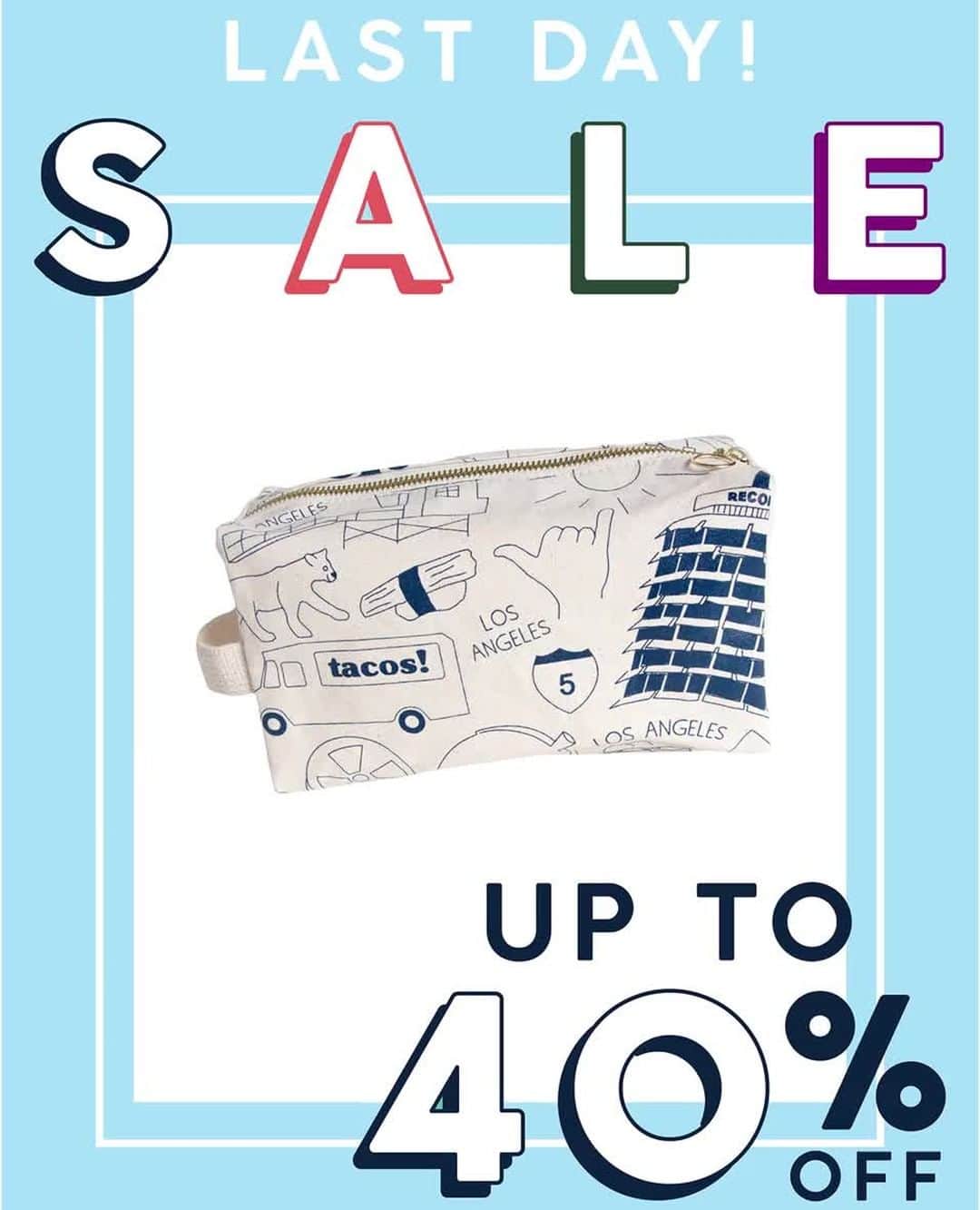 マップトートのインスタグラム：「LAST DAY! Help us clear our stock & make room for new items! Save up to 40% OFF retail - price as marked, no code needed. Check it out and also receive Free Domestic Shipping for all orders!」