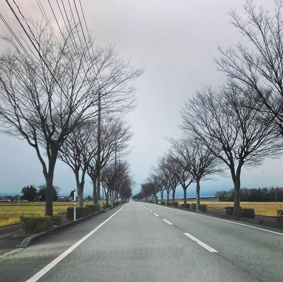 園崎未恵のインスタグラム：「ただひたすら真っ直ぐに進む、いつかのドライブ。 #石川県」