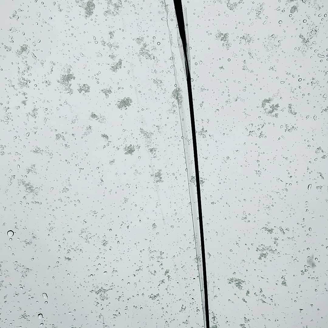 吉井怜さんのインスタグラム写真 - (吉井怜Instagram)「帰り道、傘に降りそそぐ雨は いつの間にか降り積もる雪へ❄  #今日の天気 #大粒の雪 #複数枚アップ」1月28日 16時01分 - rei_yoshii
