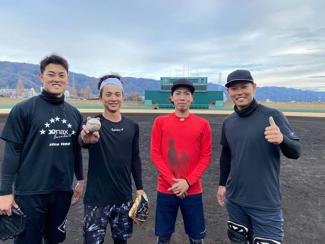 熊谷敬宥のインスタグラム：「先日自主トレ終了しました。」