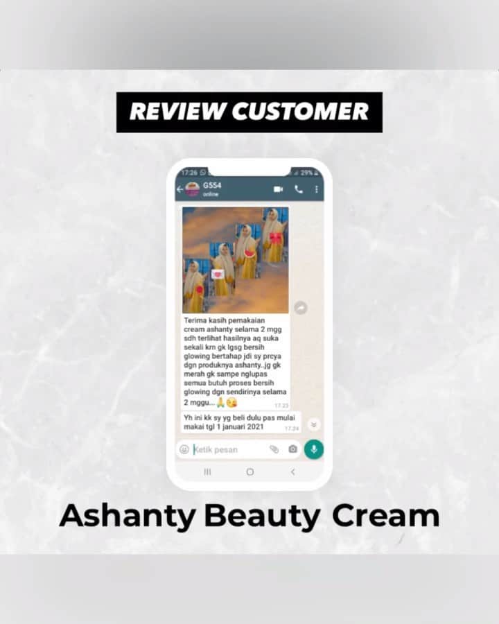 ASHANTY BEAUTY CREAM OFFICIALのインスタグラム：「Review Customer setelah 2 minggu menggunakan Ashanty Beauty Cream 😍  Dapatkan hasil wajah sehat, cerah dan berseri dengan rutin menggunakan Ashanty Beauty Crram ✨」
