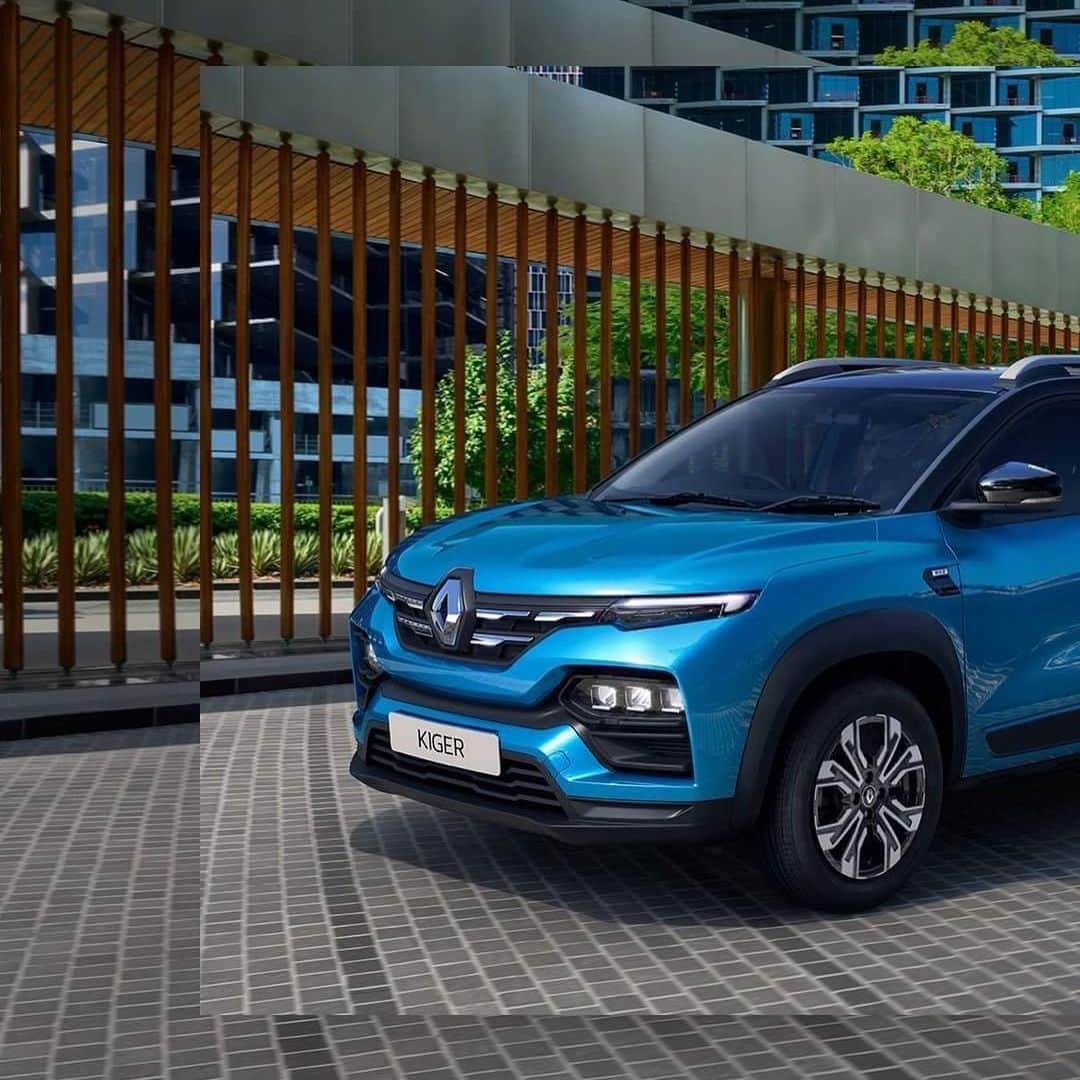 ルノーのインスタグラム：「Express yourself wherever the road takes you! Say hello to #RenaultKIGER, the all-new head  turning smart & exciting compact #SUV launching soon in #India 🇮🇳」