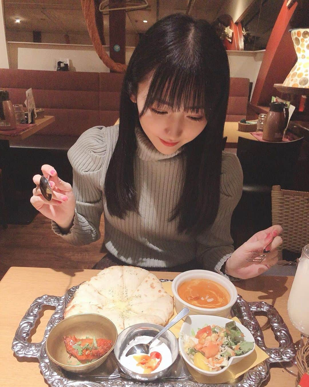 岡田夢以のインスタグラム：「. . いつしかのるんるんしてる写真 …ෆ̈  ‪(*´ᵕ`*)‬ｶﾚｰ… *ﾟ」