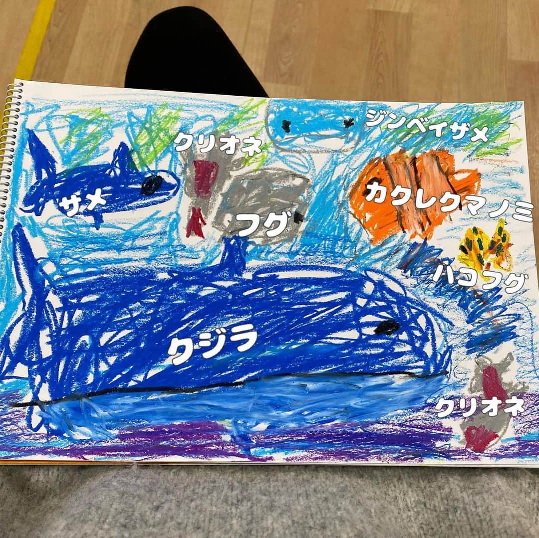 仁科仁美のインスタグラム：「正解はこちらです💁‍♀️  息子に聞いて、絵に書き込みました♬  絵の練習をもっとさせますね♬  質問にお答え、お付き合い頂きありがとうございました♡」