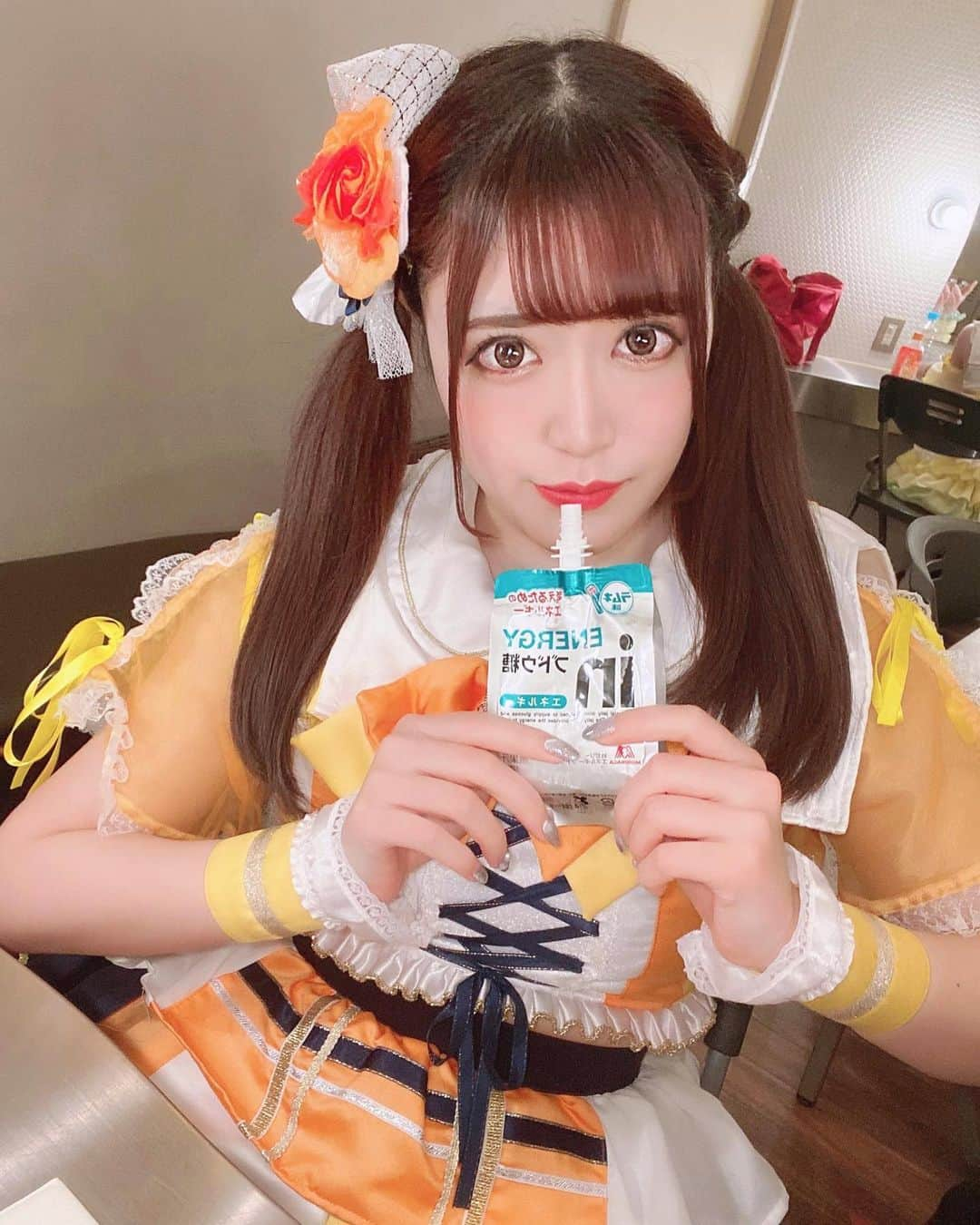 木咲りんのインスタグラム：「* ⋆﻿ 最近りんチャージ！できてる？🤭🧡🧡 ⋆ ⋆﻿ #idol#idolgroup#cosplay#cosplaygirl#japaneseidol#asiangirls#japanesegirl#アイドル#ハニスパ#ハニースパイス#ウィダーインゼリー#ロリ#ロリコン#コスプレ女子#偶像#アイドル好き#コスプレ#コスプレイヤー#コスプレ好き#ポートレート#アイドル衣装#かわいい女の子#王道#プリキュア#プリキュア衣装#我粉#맛스타그램#카페#木咲りん#りんぐらむ」