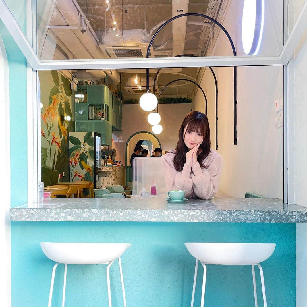 キアナのインスタグラム：「#カフェ巡り ☕️」