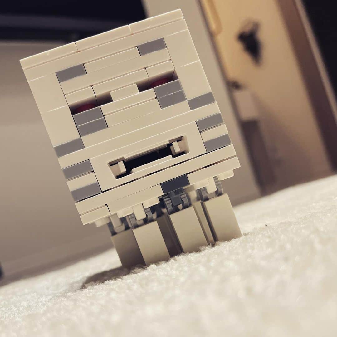 宮田麺児のインスタグラム：「LEGO  マイクラ　ガスト　よくできている。  #LEGO#レゴ#マイクラ#ガスト」