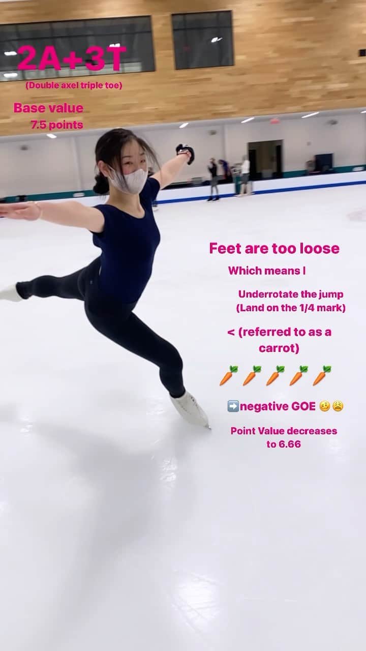 長洲未来のインスタグラム：「🥕⛸🥕」