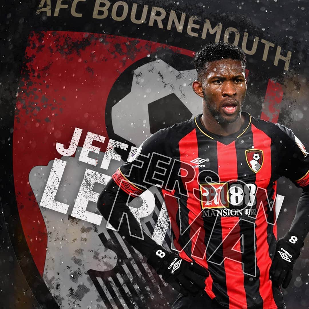 ジェファーソン・レルマのインスタグラム：「Vamos que vamos /come on let's go💪🏿💪🏿 @officialafcb 🍒 #afcb🍒」