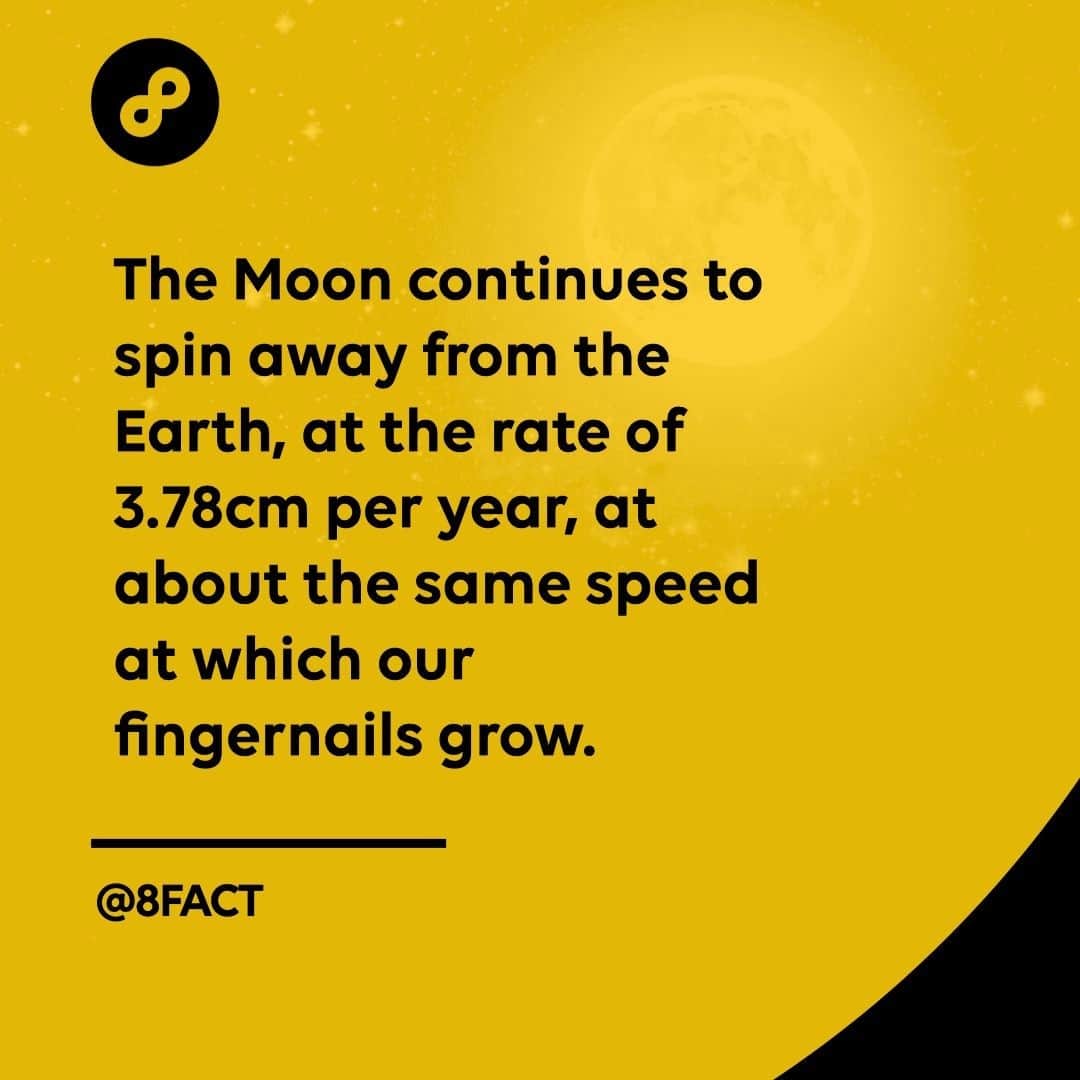 のインスタグラム：「Without the Moon, the Earth could slow down enough to become unstable, but this would take billions of years and it may never happen at all.」