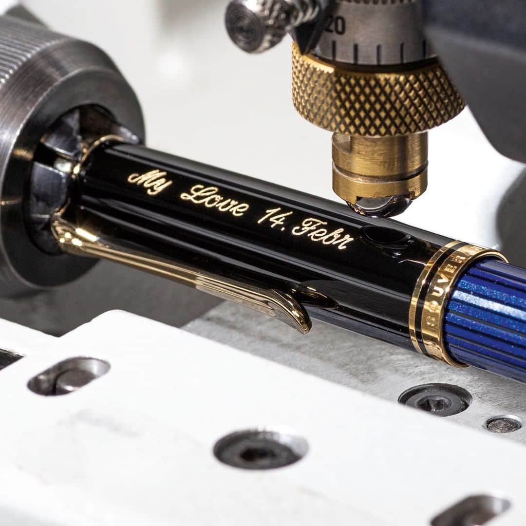 のインスタグラム：「Are you looking for a special and personalized Valentine´s gift that lasts close to an eternity? A filigrane engraving is a great gift to make a writing pen an individual value for your loved ones.  #pelikanpassion #valentinesgift」