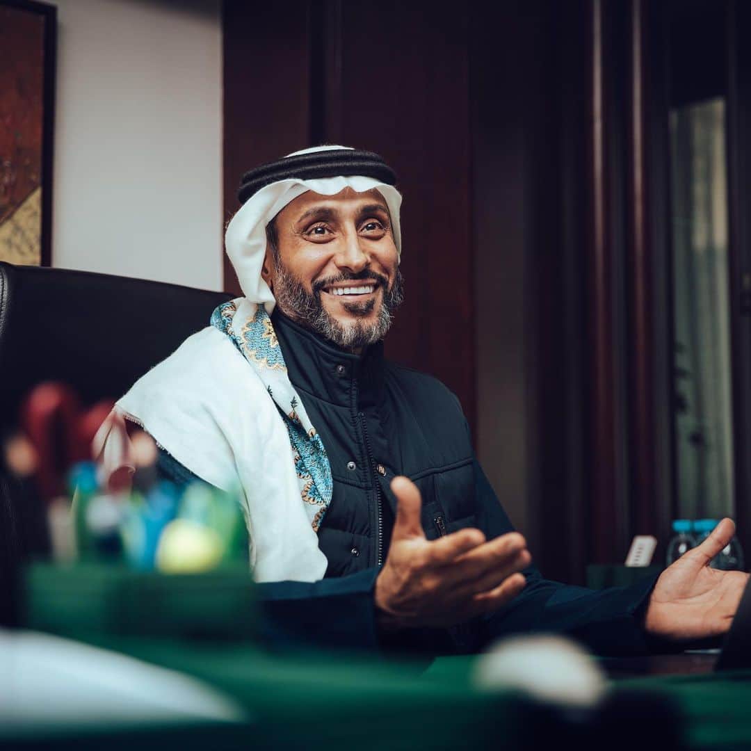 サーミー・アル＝ジャービルのインスタグラム：「شكراً سيار على الشماغ الكشميري، عادتكم الفخامة. @sayyargcc ‏‪」