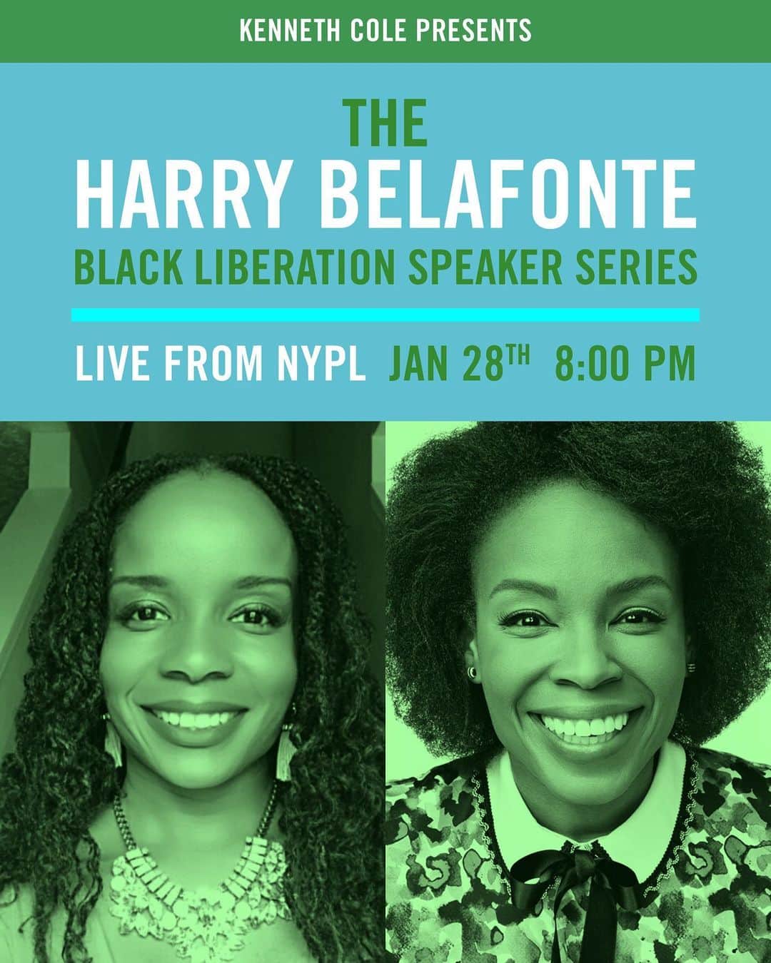 ケネスコールのインスタグラム：「Kenneth Cole and NYPL are proud to present Event 05 in The Harry Belafonte Black Liberation Speaker Series. Join Amber Ruffin, a Late Night with Seth Meyers writer and host of Peacock's The Amber Ruffin Show, and her sister Lacey Lamar, as they share crazy stories about racism. Watch this FREE event tonight (Jan 28th) at 8pm EST Live from NYPL by registering at the link in our bio. #HarryBelafonte #NYPL #RacialEquality #BLM」