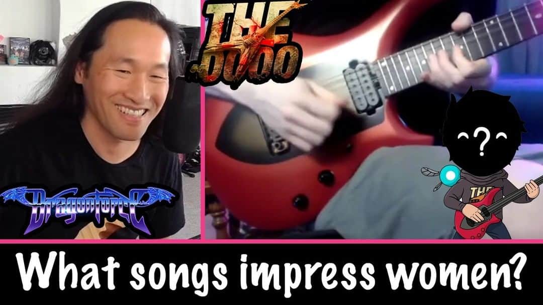DragonForceさんのインスタグラム写真 - (DragonForceInstagram)「VIDEO: @HermanLi got schooled by @dooo_official on how to impress people with a guitar. This is not a joke!  Link on bio or direct https://youtu.be/yC_HA7DYkz4 #dragonforce #hermanli #thedooo #shredtalk」1月29日 2時00分 - dragonforcehq