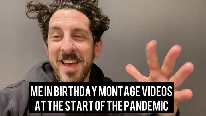 アダム・シャピロのインスタグラム：「How my birthday montage video submissions started/how their going.」