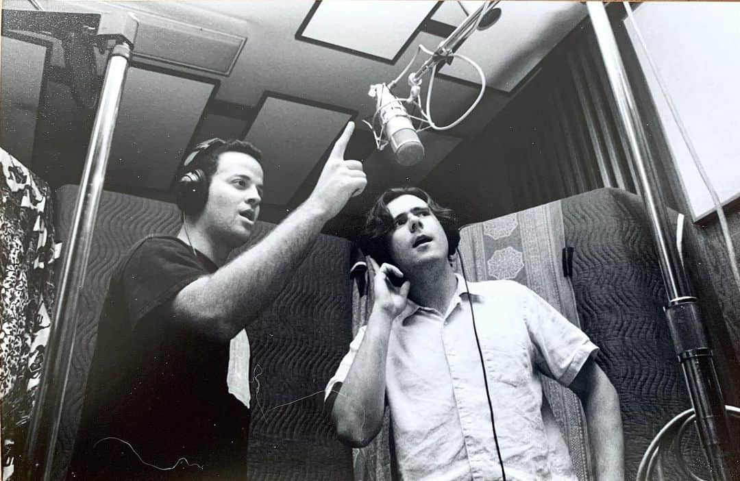 Jimmy Eat Worldさんのインスタグラム写真 - (Jimmy Eat WorldInstagram)「Newly unearthed photo Jim and Tom in the studio recording vocals for Futures. Photo by @zlind76  #Futures #PhoenixSessions」1月29日 2時49分 - jimmyeatworld