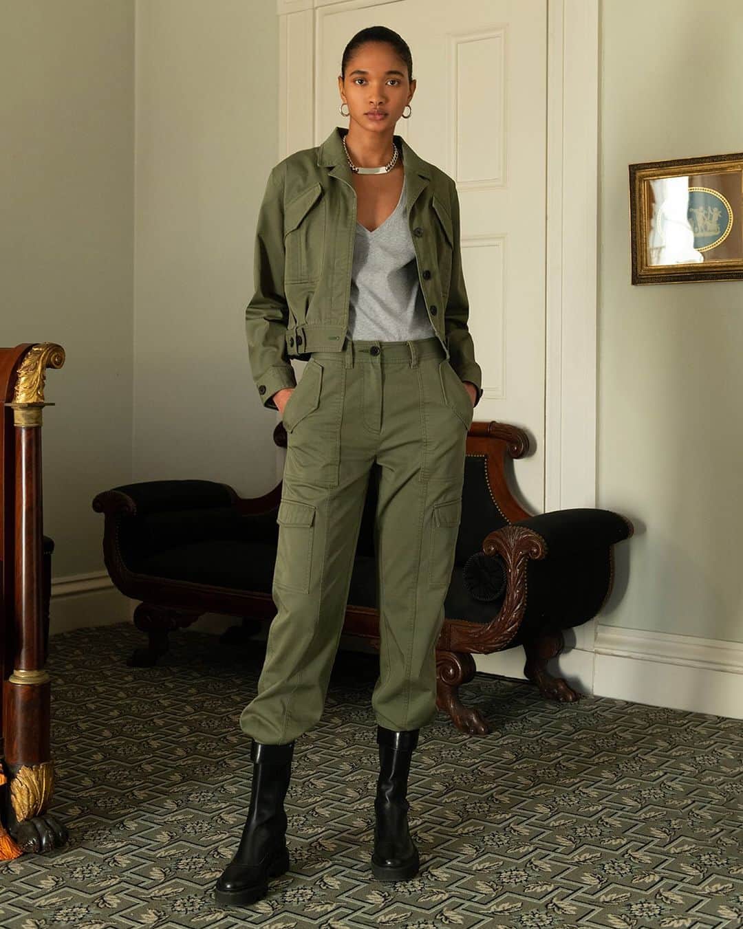 デレクラムのインスタグラム：「Add structure and durability to your spring wardrobe with lightweight utility separates.」