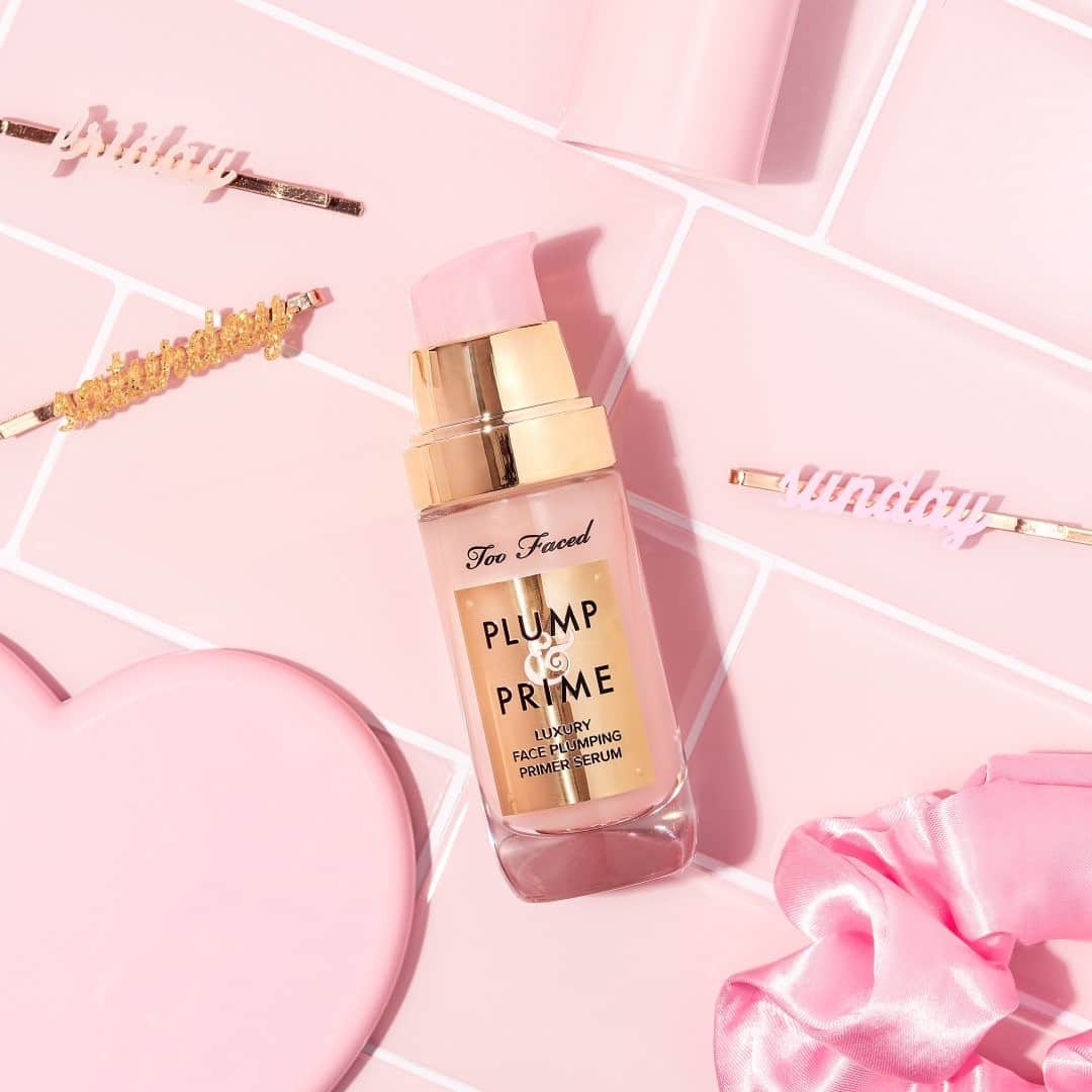 Too Facedのインスタグラム：「Our everyday must-have 💖 Our Plump & Prime Serum is your one-stop miracle worker for plumper, bouncier, cheeks over time! Available @cultbeauty. #toofaced」