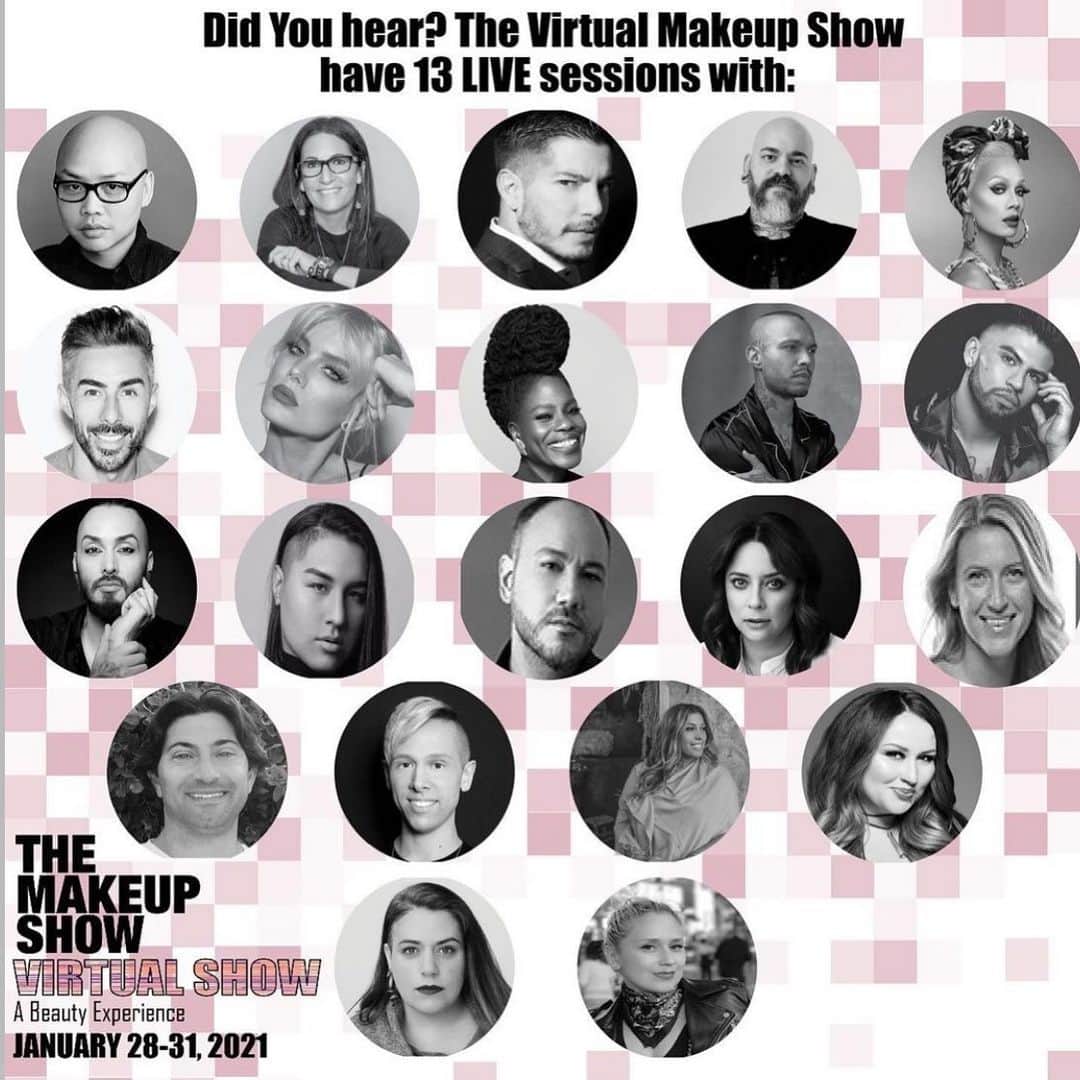 ボビー・ブラウンのインスタグラム：「So cool to be included with this incredible lineup on Sunday at @themakeupshow and sitting in The Brady Bunch circles next to the one and only and new bestie @danielmartin  I am really looking forward to chatting to @jvincentmakeup on all things mu, artistry and of course @jonesroadbeauty and @evolution_18  plus my team will be on hand in our digital pop up store ( discounts included) so sign up today.」