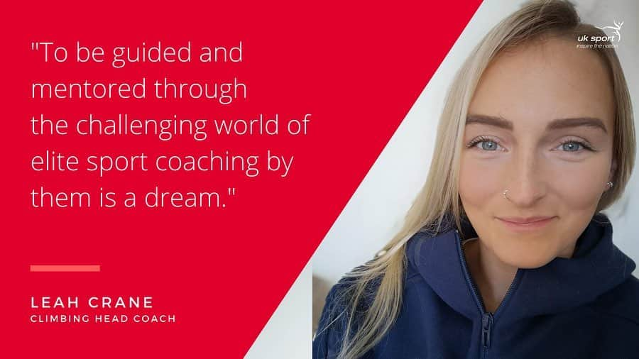 リア・クレインのインスタグラム：「The news is out!  Feeling grateful to have been invited to join @uk_sport Female Coaches Leadership Programme 2021 💥 My mentor Coach is non other than @melmarshallmassive💥 I’m looking forward to soaking as much of her experience and knowledge that I can!   I’ll already be the sole coach for Sport Climbing with @shaunacoxsey being the sole climbing athlete for Team GB at the Olympic Games this year. This programme is going to help me immensely in prep for that!」