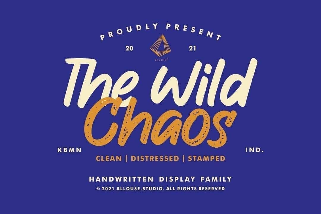 myfontsのインスタグラム：「📷 by @allouse.studio: Introducing by Allouse.Studio  Proudly Present, The Wild Chaos (three styles).  The Wild Chaos is a Handwritten Display Font Family.  The Wild Chaos is perfect for product packaging, branding project, megazine, social media, wedding, or just used to express words above the background.  This font includes OTF&TTF&Woff, The Wild Chaos also multilingual support.  Enjoy the font, feel free to comment or feedback, send me PM or email.  #fontdesign #fontpack #handmadefont #fontanaditrevi #fonta #fontainhas #afonte #afont #afontesjoiaserelógios #afontepaulojunior #afontedajuventude #fontbundles #fontbyrima #fontbarcelona #fontbote #fontbyratnatf #bfontop #bfont #bfontour #bfontopfortnite #bfontes #fontcalda #fontcombos #fontcuberta #cfont #cfontheroad #cfontour」