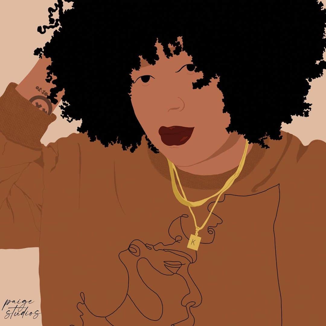 Target Styleのインスタグラム：「Black is beautiful. 🖤 @artonhersleeve illustrated by @paige.studios, wearing the Black History Month collection.」