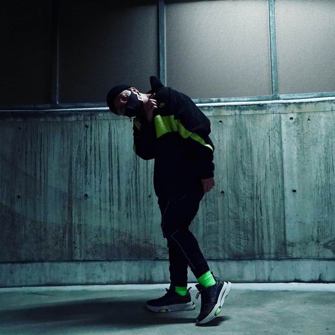MARTONのインスタグラム：「BLACK × LIGHT GREEN🥷  @ninjap_official  @niketokyo   #NINJAP#nike#airzoomtype#久し振りのボア」