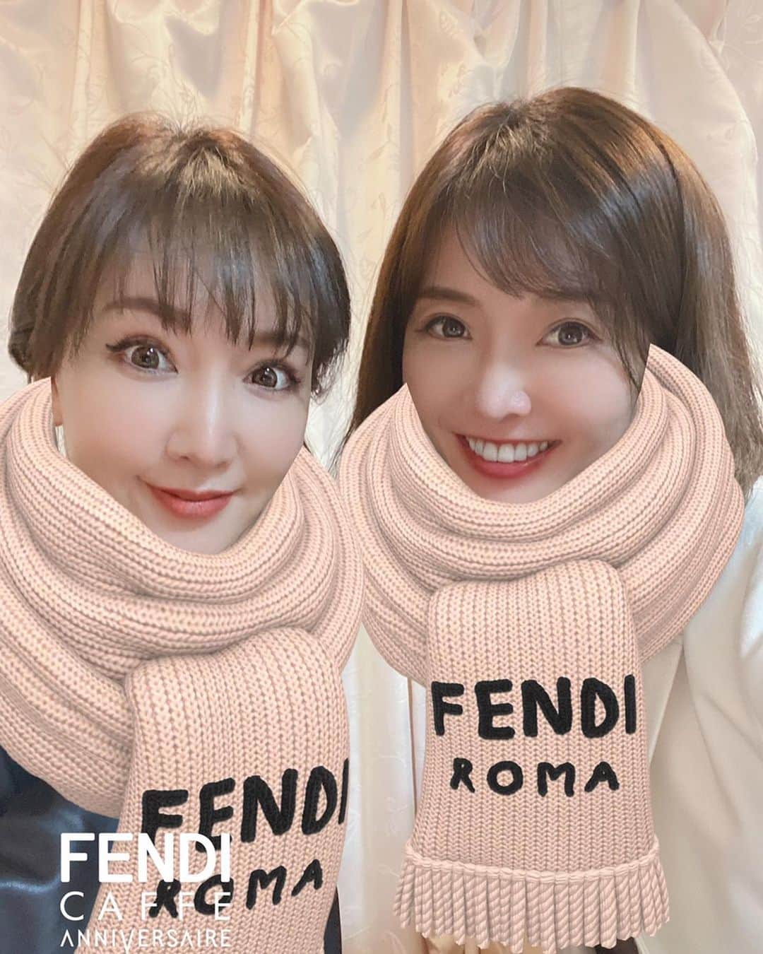 高村凛さんのインスタグラム写真 - (高村凛Instagram)「FENDIマフラー🧣  なんか面白いスタンプいっぱいある✨  いろいろ時代の変化ってすごいなぁ🤗🥰🤗  #FENDI #fendicafe」1月29日 17時49分 - rin_takamura