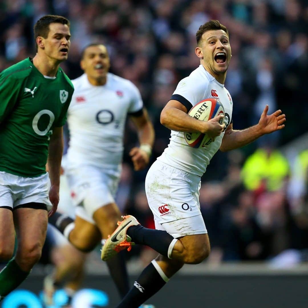 ラグビーイングランド代表のインスタグラム：「A Care classic 🔥 @dannycare9 🌹   8 days to go...#GuinnessSixNations」
