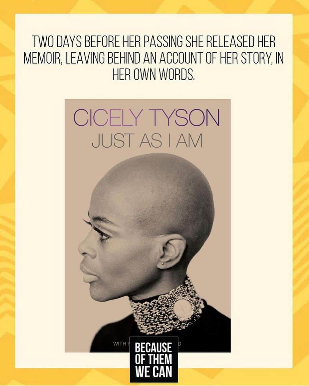 マーシャ・トマソンさんのインスタグラム写真 - (マーシャ・トマソンInstagram)「RIP Queen Cicely Tyson. Photos: @becauseofthem」1月29日 18時06分 - iammarshathomason