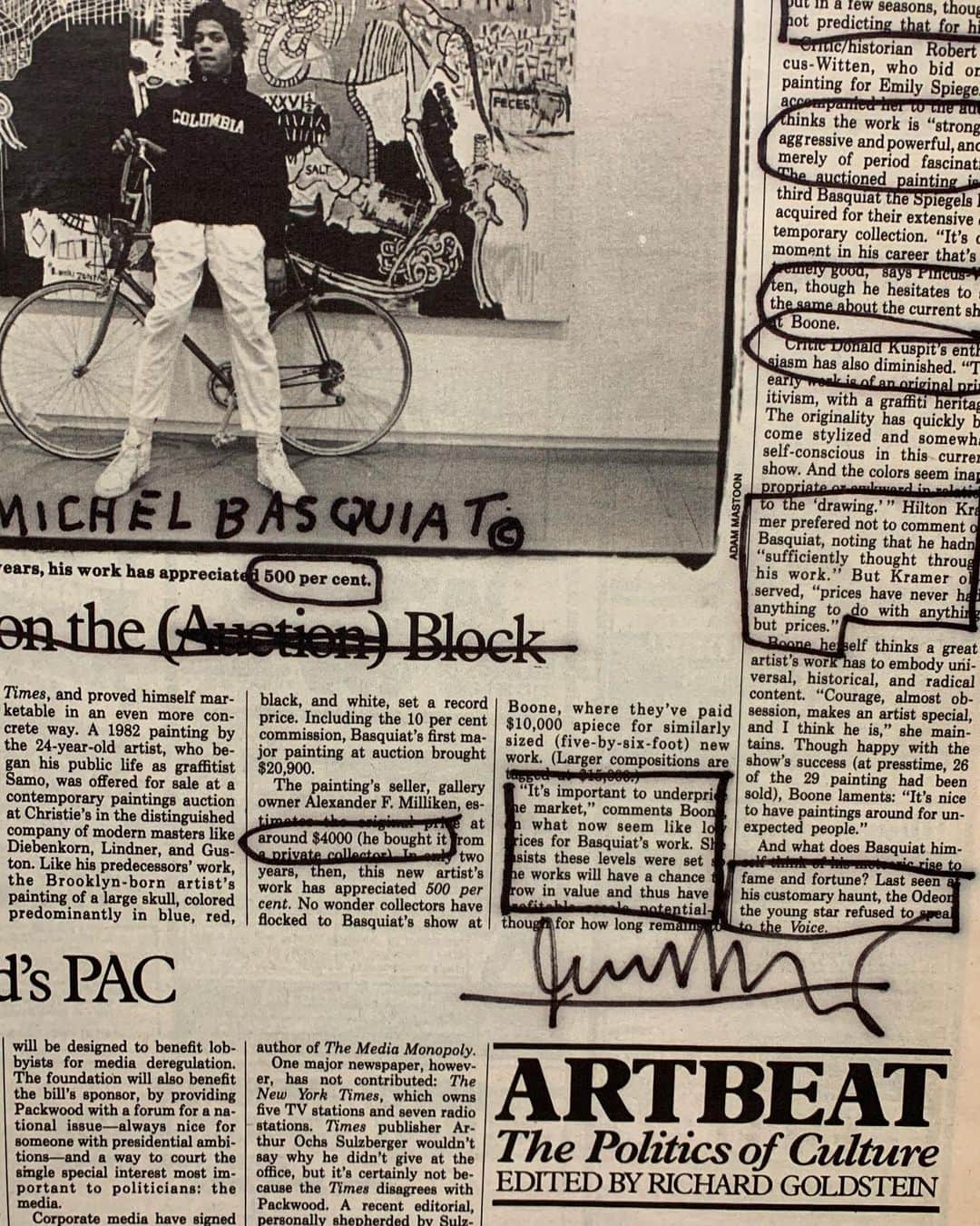 ユンソのインスタグラム：「#Jean_Michel_Basquiat」