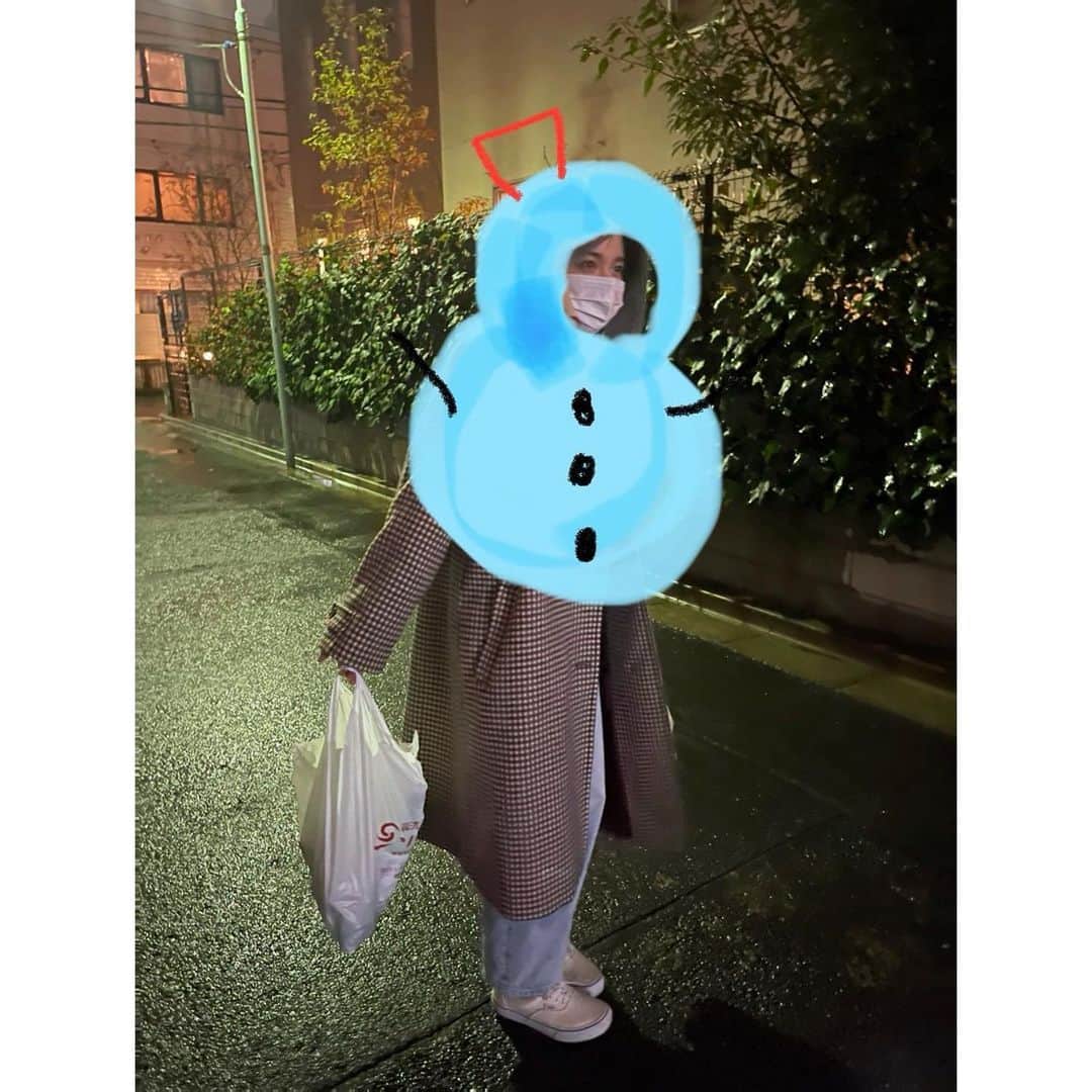 藤井武美のインスタグラム：「昨日は雪降ったねぇ なんかテンションあがったもんね 今、世の中がこういう時だからこそ なんか嬉しかったな〜 雪嬉しかったなぁ〜⛄️」