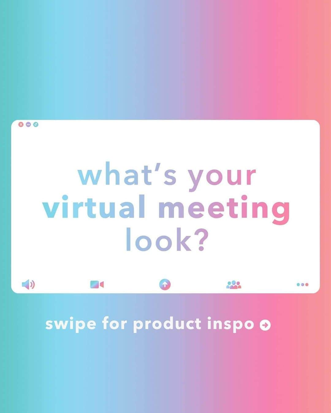 のインスタグラム：「What are you putting to make sure you're video-ready? We've got some ideas... 🤔💡#zoommeeting」