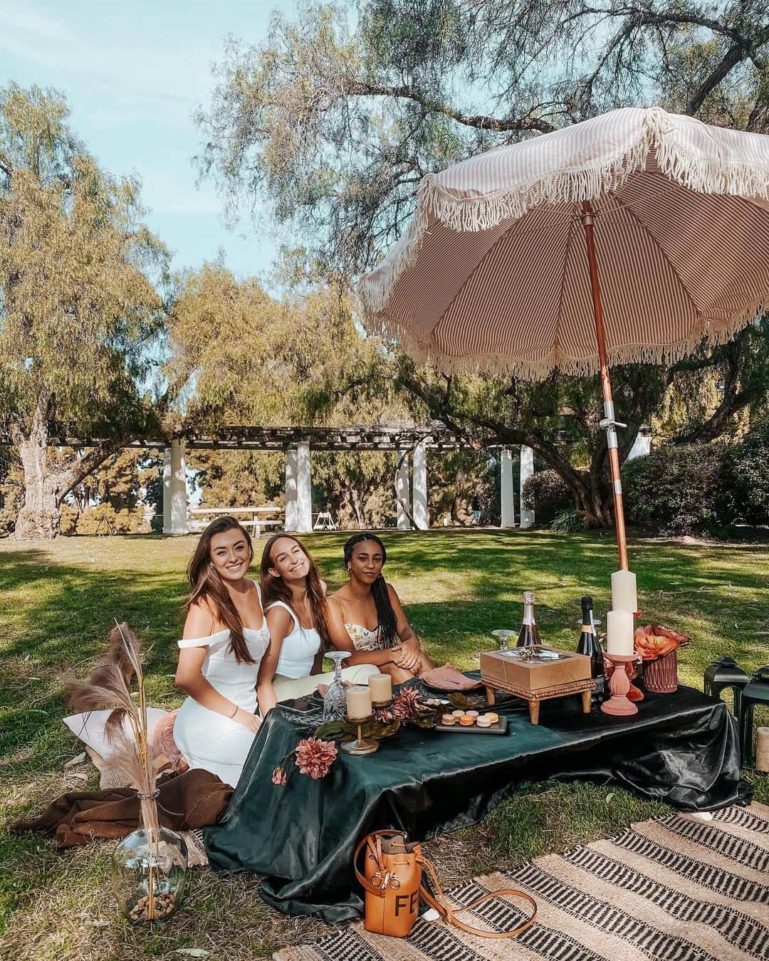 YANA DEMEESTERのインスタグラム：「Dreamy birthday picnic for @mckenzielgeorge 🥰 thanks to @sandiegopicnics !! 10/10 recommend for any quarantine celebrations you wanna have!」
