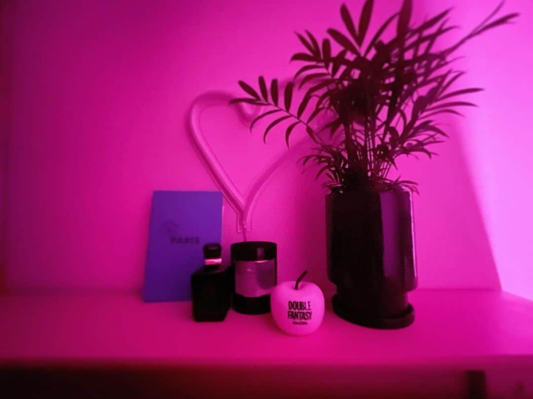 水沢アリーさんのインスタグラム写真 - (水沢アリーInstagram)「夜、外から私のお家を見たらなかなかの怪しさかも👾🧬まだ見た事はない🔮  #neon #neonsign #pink #room」1月29日 11時43分 - ally_mizusawa