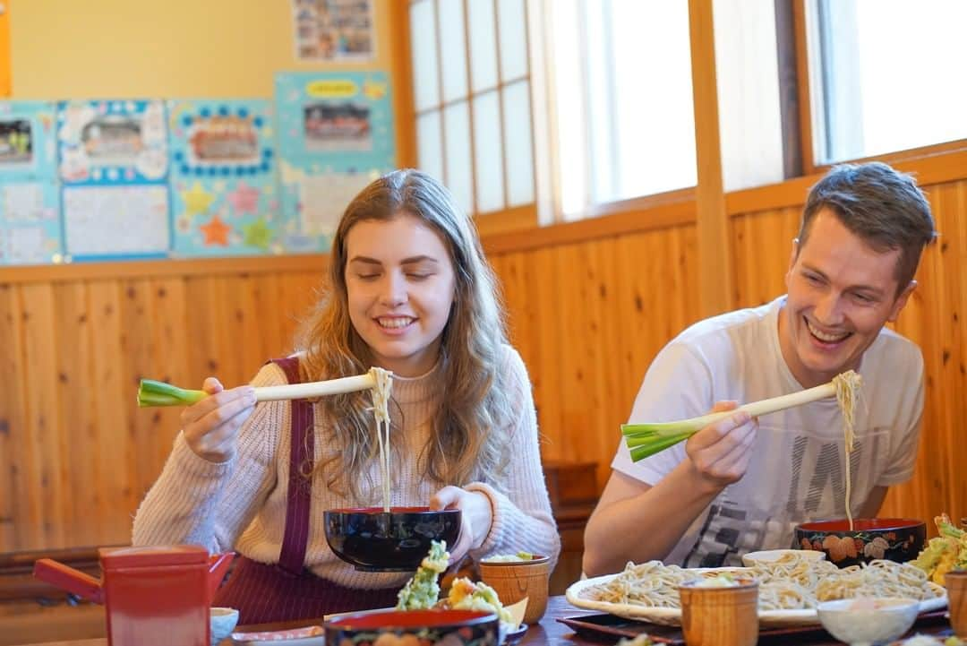 MagicalTripさんのインスタグラム写真 - (MagicalTripInstagram)「Hello! This is MagicalTrip @magicaltripcom. Are you missing trips to Japan? Hopefully, sooner or later we will get to meet again! We are offering an ALL-NEW interactive tour in Ouchijuku, Fukushima!  First photo: Travel to Ouchi-juku, reminiscent of the Edo period, with Edo architecture still in its rightful place.  Second: Join your local guide as you create your very own SOBA noodles from scratch, using tools and techniques, that has been nurtured for several generations spanning several  centuries.  Third: Ofcourse, you will get to sample the noodles you made, enjoy using green onions (Negi) as your utensils, a classic and locals way of eating Soba.  Stay tuned for more Fukushima tour announcements this week!  If you’re interested, please check out via our bio! @magicaltripcom  #magicaltrip #magicaltripcom #magicaltripjapan #fukushima #fukushimafood #fukushimatravel #fukushimalocal #discoverfukushima #Ouchijuku  #fukushimafoodguide #tokyotrip #tokyotravel #tokyotour #tokyotours #tokyolocal #discovertokyo #tokyojapan #tokyofoodie #tokyofoodies #tokyofoodporn #tokyofoodguide #tokyofoodtour #tokyofoodtrip #tokyofoodblogger #tokyofooddrinktour #tokyofoodfile #hotsprings #tokyofoodtour #japanfood #japanfoodie」1月29日 13時00分 - magicaltripcom