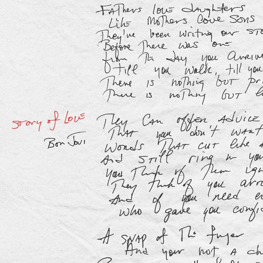 Bon Joviさんのインスタグラム写真 - (Bon JoviInstagram)「Story Of Love (Radio Edit) is streaming everywhere now! Listen on your favorite platform all weekend long.」1月29日 14時13分 - bonjovi