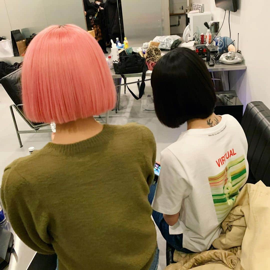 る鹿さんのインスタグラム写真 - (る鹿Instagram)「with my pink friend @imma.gram and super cute @cottoncandy.stein ❤️👼🏻」1月29日 14時44分 - luluxinggg