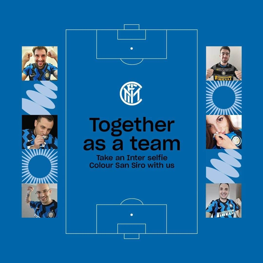 インテルナツィオナーレ・ミラノさんのインスタグラム写真 - (インテルナツィオナーレ・ミラノInstagram)「TOGETHER 🤳🏟️ Take a Nerazzurri selfie, post it on Facebook, Instagram or Twitter mentioning #TogetherAsATeam and tag Inter! You could see yourself pitchside with us! #InterBenevento #ForzaInter」1月30日 4時00分 - inter